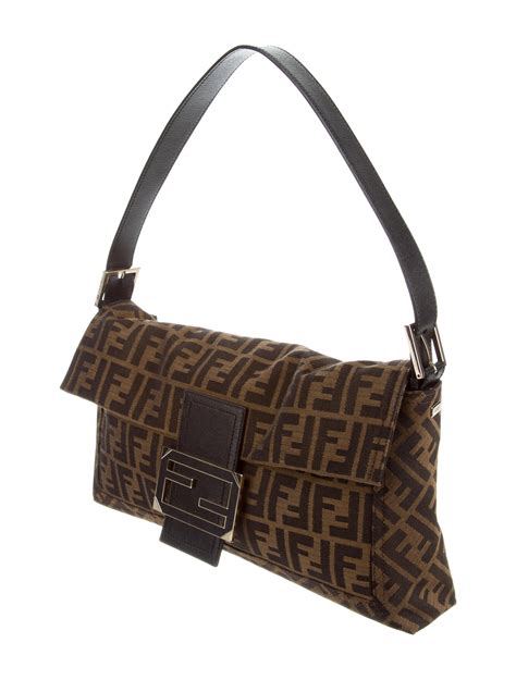 fendi zucca shoulder bag price|authentic Fendi zucca handbags.